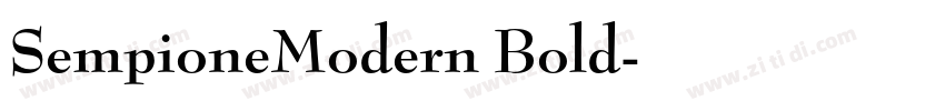 SempioneModern Bold字体转换
